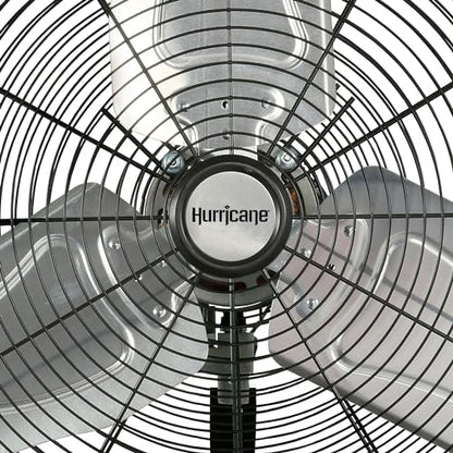 Hurricane 30" Pro Commercial Grade Oscillating Wall Mount Fan, Black - Heavy-Duty All-Metal Corded Electric Air Cooling Unit for Home, Garage, Greenhouse, or Workshop - style: 30" Pro Commercial Grade