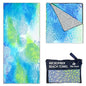 Quick Dry Towel Extra Large 78x35 Inch - Microfiber Beach Towel - Perfect for Beach, Travel, Swimming, Pool, Yoga, Hiking, Camping - Lightweight, Fast Drying, Compact for Adults (Blue Green) - color: Blue Green, style: Extra Large 78x35"