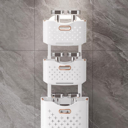 Collapsible Laundry Basket Organizer, 3-Tier Foldable Laundry Sorter with Wheels & Wall Mount, Space-Saving Slim Laundry Hamper with Removable Bins,100L Capacity for Bathroom, Dorm & Small Spaces - size: 3-Tier