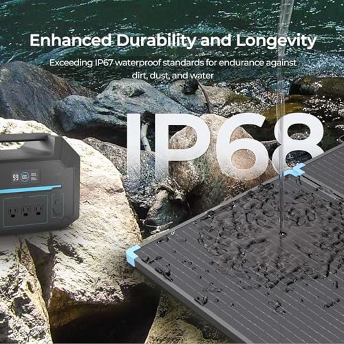 Renogy 220W Portable Solar Panel Suitcase, 23% High Efficiency Foldable Solar Charger for Power Station, Durable for Decades, with Sturdy Kickstands, IP67 Waterproof for RV Camping Off-Grid Blackouts - size: 220W Solar Suitcase