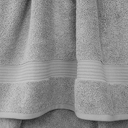 Cotton Paradise 6 Piece Towel Set 100% Cotton Soft Absorbent Turkish Towels for Bathroom 2 Bath Towels 2 Hand Towels 2 Washcloths Light Gray Towel Set - color: Light Grey