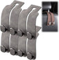 2026 New Car Seat Headrest Hooks for Purses and Bags - Support Car Headrest Hooks for Purses and Bags Coat, Leather Car Bag Purse Holder with Double Hooks (Gray-4PC) - color: Gray-4PC