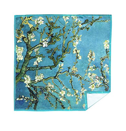 Large [6 Pack] Classic Art (Gogh Almond Blossoms) - Ultra Premium Quality Microfiber Cleaning Cloths (Best for Camera Lens, Glasses, Screens, and All Lens.), Microfiber Cloth - color: Vincent Van Gogh "Almond Blossom", size: 6 Pack