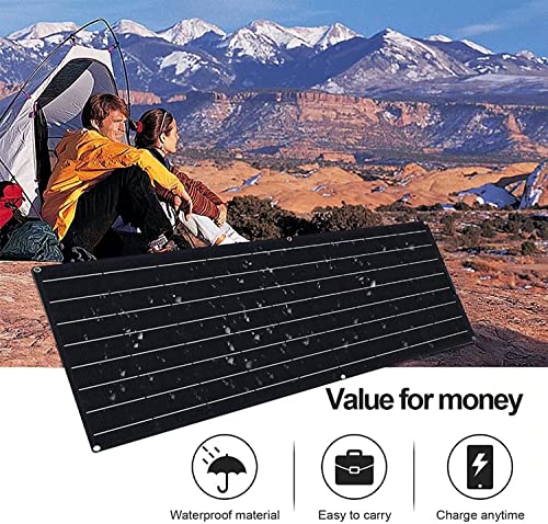 1600 Watt Solar Panel Kit, 4×400 Watt Flexible Solar Power Panel Photovoltaic Module with 40A Solar Charge Controller & Inverter Monocrystalline Solar Panel for Camping Off Grid Battery Charging Boat - color: A 1600 Watt Kit
