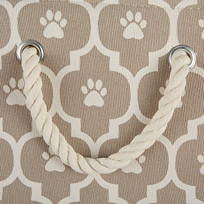 Bone Dry 6192 Pet Storage Collection Lattice Paw Print, Large Rectangle, Stone - color: Stone, size: Large Rectangle