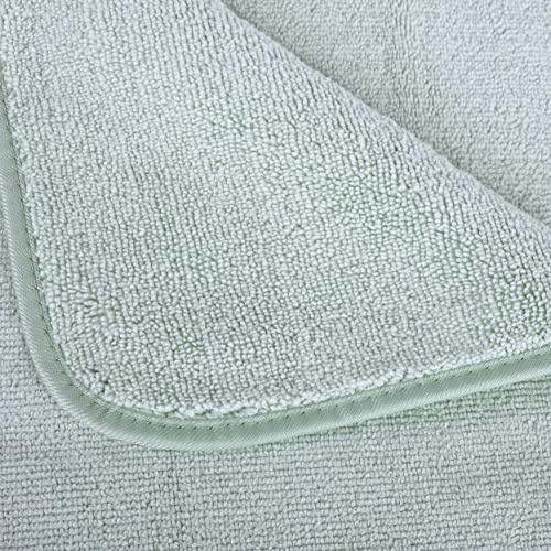 POLYTE Quick Dry Lint Free Microfiber Bath Sheet, 35 x 70 in, Pack of 2 (Green) - color: Green