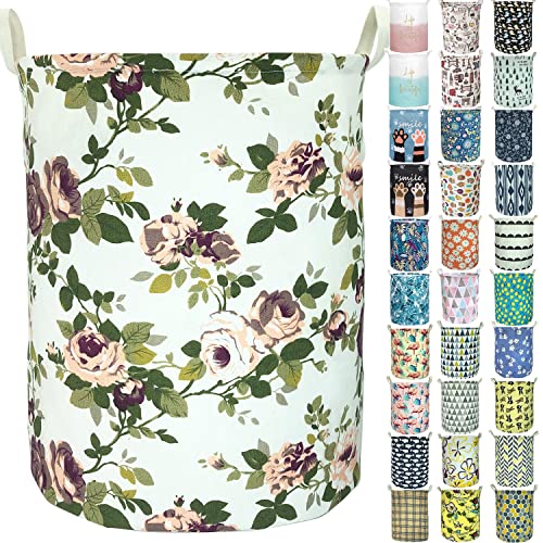 Merdes 19.7’’ Waterproof Foldable Laundry Hamper, Dirty Clothes Laundry Basket, Linen Bin Storage Organizer for Toy Collection (Laurel) - color: Laurel