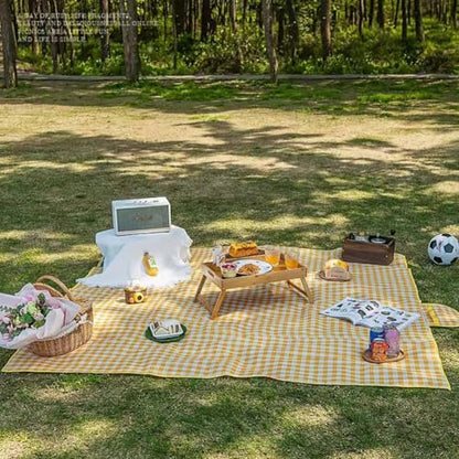 Extra Large Picnic Blanket Beach Blankets, 80''x60'' Picnic Mat Waterproof Sand Proof Foldable Portable for Outdoor Camping Hiking Travel Grass Park Music Festival Lawn Mats (yellow, 80x60 inch) - color: Yellow 80x60 Inch