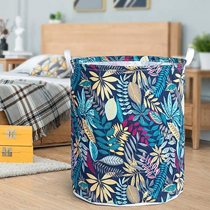 Merdes 19.7’’ Waterproof Foldable Laundry Hamper, Dirty Clothes Laundry Basket, Linen Bin Storage Organizer for Toy Collection (Jungle) - color: Jungle