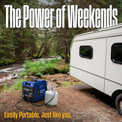 Westinghouse 5000 Peak Watt Super Quiet Dual Fuel Portable Inverter EFI Generator, Remote Electric Start, Gas & Propane Powered, RV Ready, CO Sensor, Parallel Capable, CARB Compliant - style: 5000 Watts - Dual Fuel EFI - Remote Start - CO Sensor
