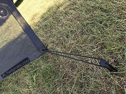 Tentproinc RV Awning Side Sun Shade Screen 9'X7' Mesh Sunshade for RV Awning Sunscreen Motorhome Camping Trailer Awning Screenshade Block UV Glare - 3 Year Warranty (Black) - color: Black