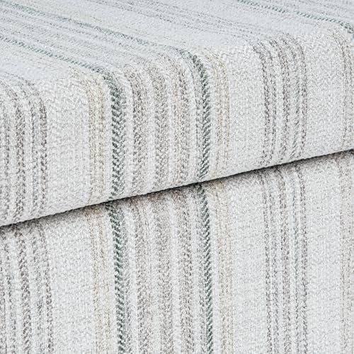 HomePop Malmo 36" Storage Bench - Gray Striped Pattern - color: Gray Striped Pattern