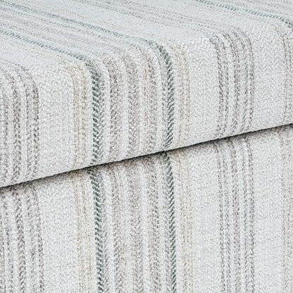 HomePop Malmo 36" Storage Bench - Gray Striped Pattern - color: Gray Striped Pattern
