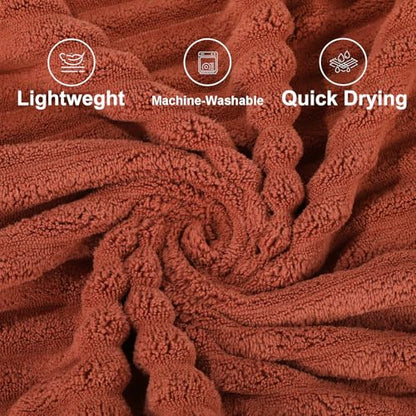 3-Piece Hand Bath Towels 14 X 29.6 Inchs, Quick-Dry Microfiber Washcloths with Hanging Loop, Soft & Absorbent Face Towels for Bathroom Kitchen Gym Travel - color: 3orange