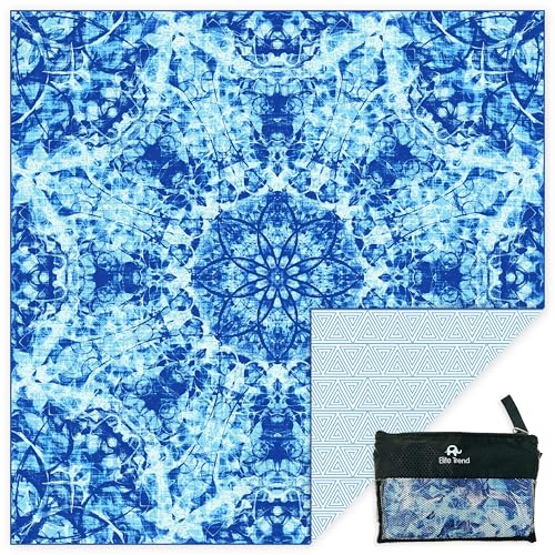 Quick Dry Towel Extra Extra Large 72x72 Inch - Microfiber Beach Towel - Perfect for Beach, Travel, Swimming, Pool, Yoga, Hiking, Camping - Lightweight, Fast Drying, Compact for Adults (Blue Wonder) - color: Bluewonder, style: Family Size 72x72"