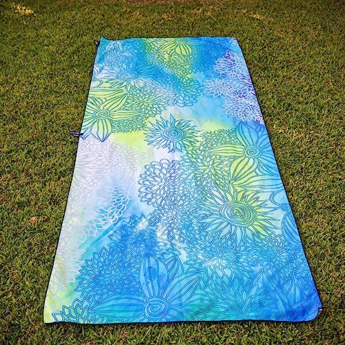 Quick Dry Towel Extra Large 78x35 Inch - Microfiber Beach Towel - Perfect for Beach, Travel, Swimming, Pool, Yoga, Hiking, Camping - Lightweight, Fast Drying, Compact for Adults (Blue Green) - color: Blue Green, style: Extra Large 78x35"