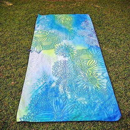 Quick Dry Towel Extra Large 78x35 Inch - Microfiber Beach Towel - Perfect for Beach, Travel, Swimming, Pool, Yoga, Hiking, Camping - Lightweight, Fast Drying, Compact for Adults (Blue Green) - color: Blue Green, style: Extra Large 78x35"