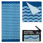 Elite Trend Quick Dry Towel Large 63x31 Inch - Microfiber Beach Towel - Perfect for Beach, Travel, Swimming, Pool, Yoga, Hiking, Camping - Lightweight, Fast Drying, Compact for Adults (Blue Sea) - color: Blue Sea, style: Large 63x31"