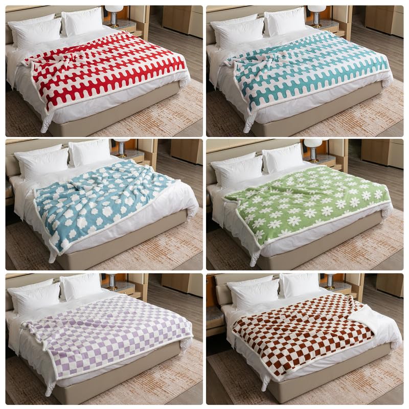 Waterproof Pet Blanket,Dog Bed Covers Small Throw for Puppy Cats Stylish Jacquard Pets Couch Sofa Furniture Protection Washable Reversible Covers (Blue Cloud,XS) - color: Blue Cloud, size: XS-50*70cm(20*28in)