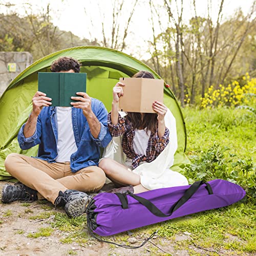 Xxerciz Folding Chair Carry Bag with Adjustable Shoulder Strap Nylon Storage Tent Bag Heavy Duty for Travel Camping Sports - color: Purple
