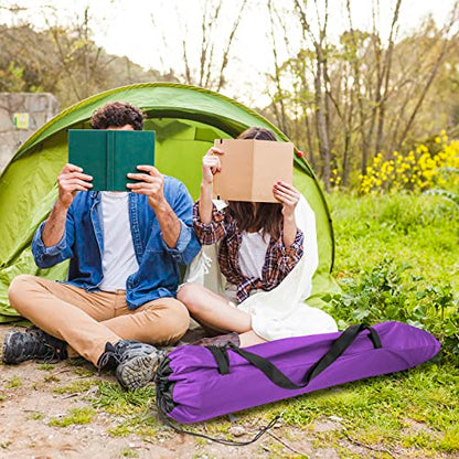 Xxerciz Folding Chair Carry Bag with Adjustable Shoulder Strap Nylon Storage Tent Bag Heavy Duty for Travel Camping Sports - color: Purple