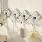 4pcs Transparent Non Drilling Wall Hook - Multi Purpose, Anti Slip and Non Marking Adhesive Hook, Suitable for Kitchen, Bathroom, Bedroom Decoration, Practical Hook, Utility Hooks