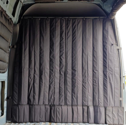 Privacy Cab Curtain for Mercedes-Benz Sprinter High Roof Van, 2007-Current, Divider Screen for Cab & Living Quarters, Magnetic Closure, Without Curtain Rod