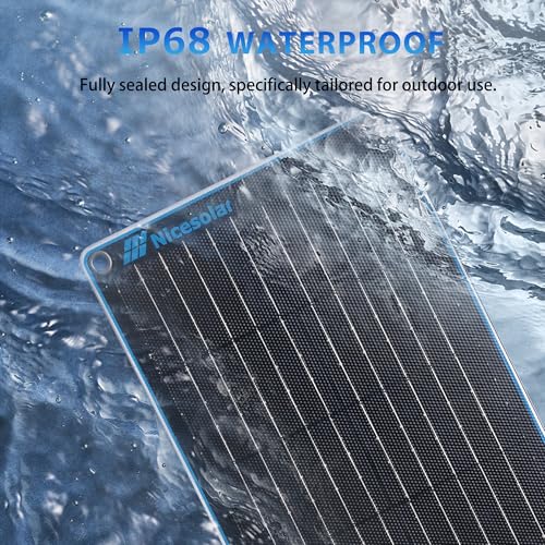 Nicesolar 10W 12V Solar Panel Car Battery Trickle Charger & Maintainer with Cigarette Lighter Plug & Alligator Clip for Car Automotive Motorcycle Boat Marine Snowmobile Watercraft RV