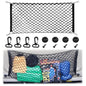 Cargo Net, Premium Dual-Layer Nylon Cargo Net for SUV, Automotive Exterior Accessories, Adjustable Elastic Trunk Net with Hook, Car Accessories for SUV, Truck, Pickup (35.4x15.7 Inch) - size: 35.4x15.7 Inch