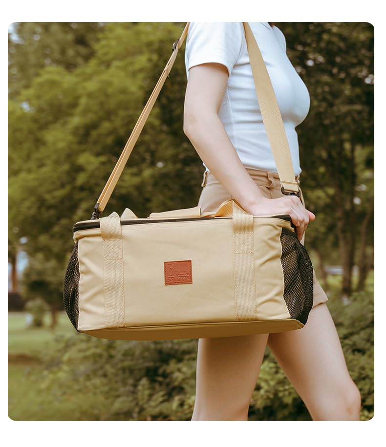 Camping Cookware Storage Bag, Camping Cooking Utensils Organizer, Camping Storage Handbag, Barbecue Tool Storage Bag, Cookware Utensils Kit Travel Hanging Bag Outdoor Equipment Carry Bag