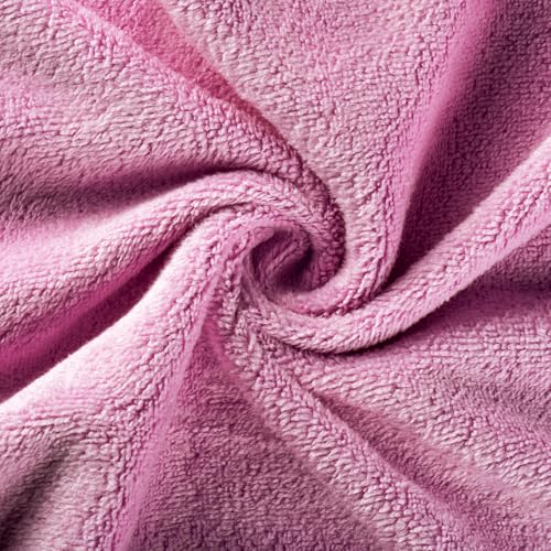 Microfiber Gym Towel Set for Men Women, Super Soft and Quick-Drying Towels for Fitness, Yoga, Cycling, Swimming (Dark Pink, 3 Pack) - color: Dark Pink