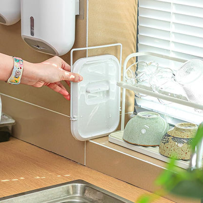Pot Lid Holder, Lid and Spoon Rest Holder for Kitchen Counter, Foldable Pan Lid Organizer Stand with Nonslip Pads Multifunctional Utensils