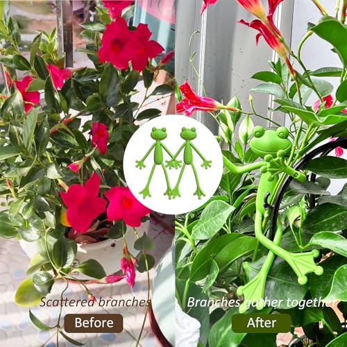 (5Pcs) Frog Plant Stand, Frog Plant Holder, Flower Pot Hugger Plant Climbing Fixture Clips, Cute & Stable Support, Make Your Plants Stand More Upright, For Indoor, Outdoor