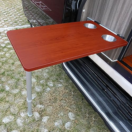 RV Folding Table, Wall Folding Table, Wall Mount Dining Table with Folding Leg, Campervan and Motorhome Furniture Table (Color : B) - color: B