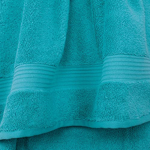 Cotton Paradise 100% Cotton Turkish Towel Set, Soft Absorbent Quick Dry, 6 Piece Towel Set, Ocean Aqua - color: Ocean Aqua