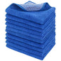 SINLAND Absorbent Microfiber Dish Cloth Dish Rags Best Kitchen Cloths Cleaning Cloths with Poly Scour Side 12Inchx12Inch 10 Pack Dark Blue - color: Dark Blue, size: 12inchx12inch 10pack