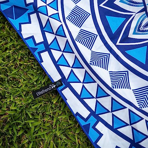 Elite Trend Microfiber Beach Towel for Adults with Bag - Extra Large 78x35 inch Lightweight Sand Free Quick Dry Towel for Travel, Swimming, Yoga, Camping (Blue Angel) - color: Blue Angel, style: Extra Large 78x35"