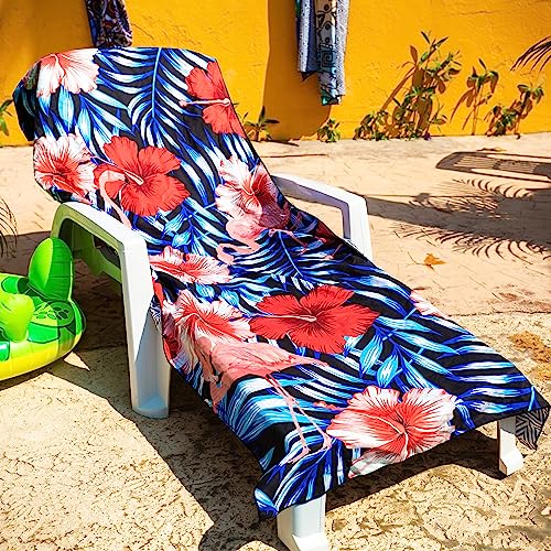 Quick Dry Towel Extra Large 78x35 Inch - Microfiber Beach Towel - Perfect for Beach, Travel, Swimming, Pool, Yoga, Hiking, Camping - Lightweight, Fast Drying, Compact for Adults (Flamingo) - color: Flamingo, style: Extra Large 78x35"