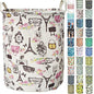 Merdes 19.7’’ Waterproof Foldable Laundry Hamper, Dirty Clothes Laundry Basket, Linen Bin Storage Organizer for Toy Collection (Paris) - color: Paris