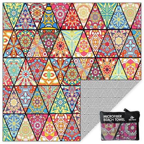 Quick Dry Towel Extra Extra Large 72x72 Inch - Microfiber Beach Towel - Perfect for Beach, Travel, Swimming, Pool, Yoga, Hiking, Camping - Lightweight, Fast Drying, Compact for Adults (Havana) - color: Havana, style: Family Size 72x72"
