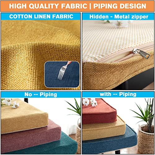 Customize Bench Cushion & Chair Pads - Loveseat Sofa Cushion Replacement for Indoor/Outdoor Use
