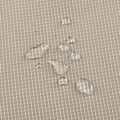 Valea Home Waffle Weave Textured Bathroom Window Curtains Water Repellent Short Curtains Window Covering Half Window Curtains Kitchen Tiers, Taupe, 36 x 36 inches, Set of 2 - color: Taupe, size: 36"W x 36"L (Pack of 2)