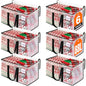 RoomHacks Heavy Duty Clear Moving Bags with Reinforced Handle and Double Zipper, Storage Totes, Packing Bags Alternative to Moving Essential and Supplies Box, Clear, Large, 6 Packs - size: 88L- 6Packs
