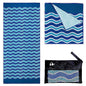 Elite Trend Microfiber Beach Towel for Adults with Bag - Extra Large 78x35 inch Lightweight Sand Free Quick Dry Towel for Travel, Swimming, Yoga, Camping - color: Blue Sea, style: Extra Large 78x35"