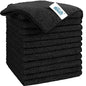HOMEXCEL Black Microfiber Cleaning Cloth, 12 Pack Premium Microfiber Towels for Cars, Lint Free, Scratch-Free, Highly Absorbent, Reusable Cleaning Rags for Car, Household, Kitchen, Window, 11.5"X11.5" - color: Black