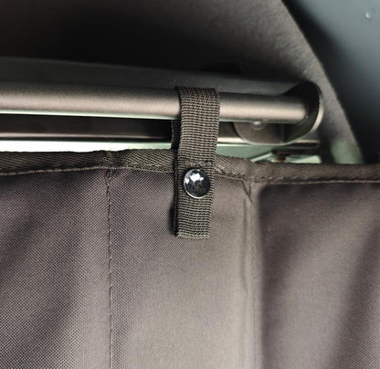 Privacy Cab Curtain for Mercedes-Benz Sprinter High Roof Van, 2007-Current, Divider Screen for Cab & Living Quarters, Magnetic Closure, Without Curtain Rod