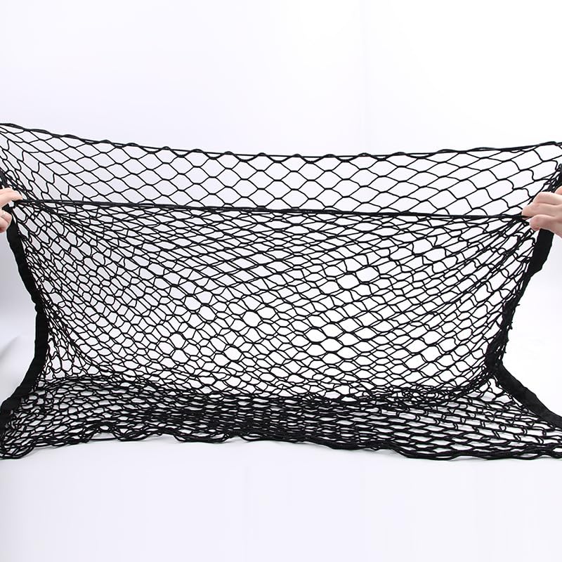 Car Dog Barrier Net for Toyota 86, Dual Layer Trunk Cargo Net Backseat Divider with Hook Safety Mesh Pet Guard Storage Bag