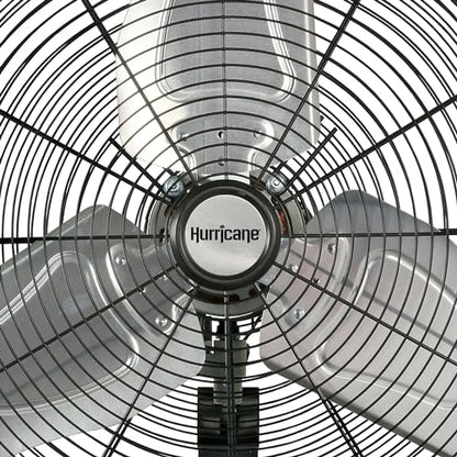 Hurricane Pro Commercial Grade Oscillating Metal Wall Mount Fan w/ 3 Speeds, Black, 20" - Corded Electric Air Cooling Unit w/ Powerful 4600 CFM Airflow for Home, Garage, Gym, Workshop & Greenhouse - style: 20" Pro Commercial Grade