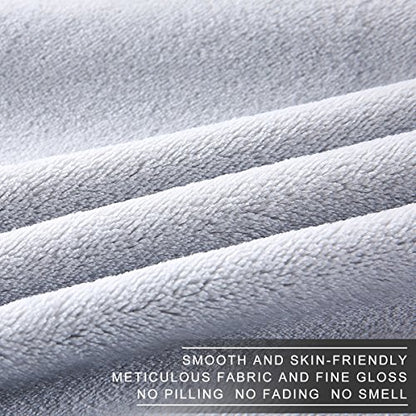 Polar Fleece Throw Blankets Travel Size for The Bed Extra Soft Brush Fabric Super Warm Sofa Throw Blanket 50" x 61"(Gray Travel) - color: Gray, size: Travel (50-Inch-by-61-Inch)