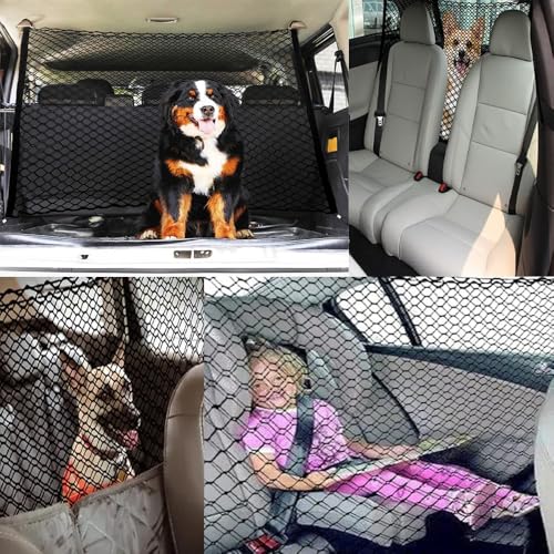 Dog Car Barrier for Honda Passport 2018-2021 2021-2024 2025, Mesh Pet Divider for Back Seat, Dog Guard for SUV Boot, Secure Pet Safety Net